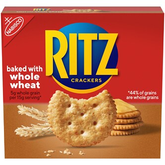 Nabisco Ritz Snack Crackers, Whole Wheat