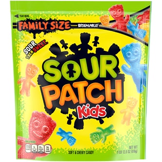 Sour Patch Kids Soft and Chewy Candy, Family Size