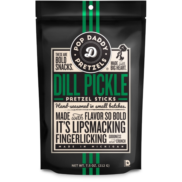 Pop Daddy Pretzel Sticks, Dill Pickle
