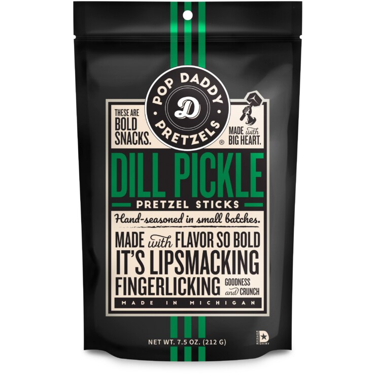 Pop Daddy Pretzel Sticks, Dill Pickle