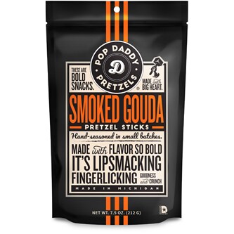 Pop Daddy Pretzel Sticks, Smoked Gouda