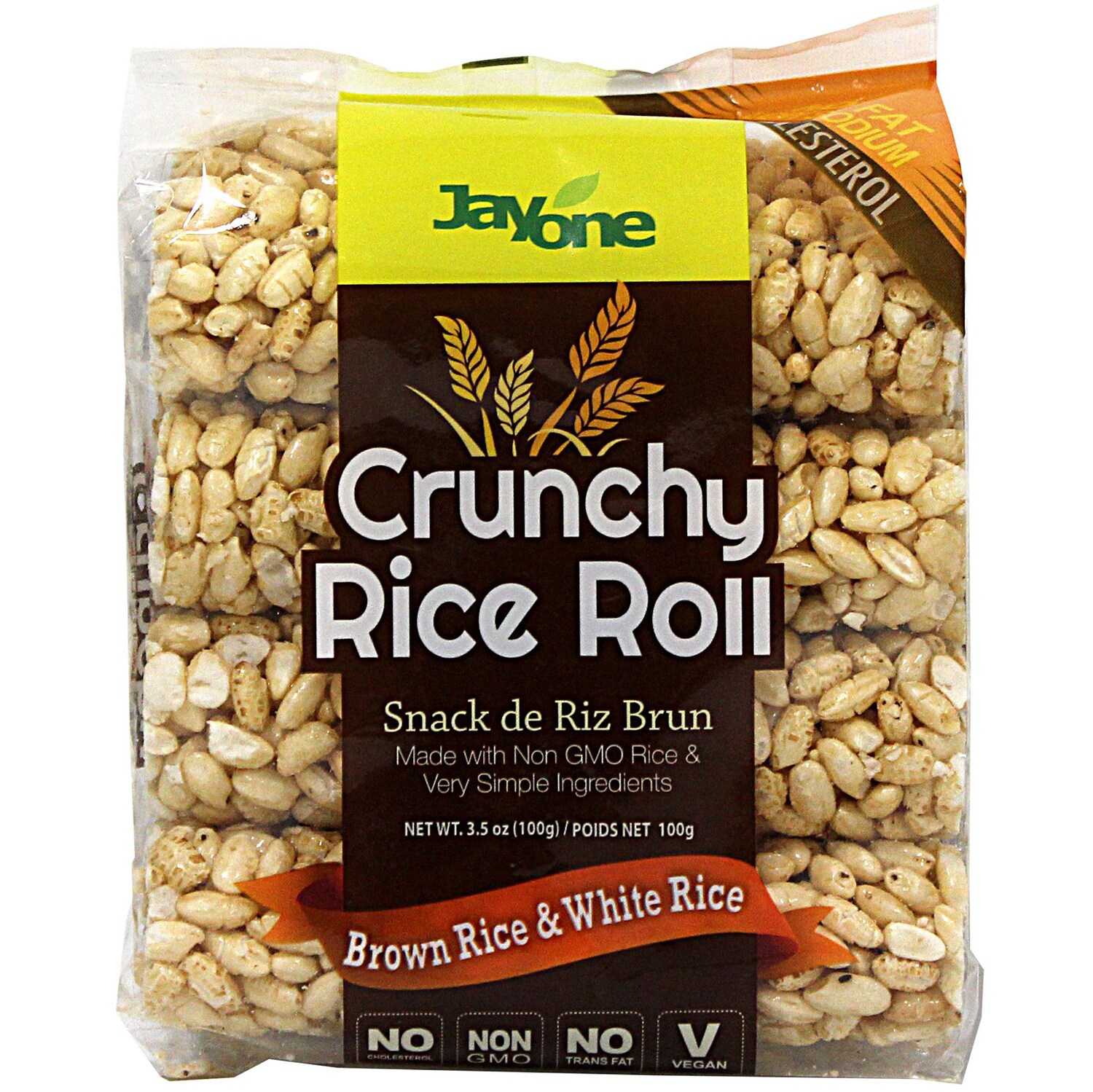 Jayone Crunchy Rice Roll, Brown & White Rice 
