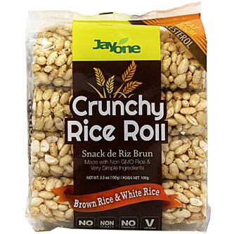 Jayone Crunchy Rice Roll, Brown & White Rice 