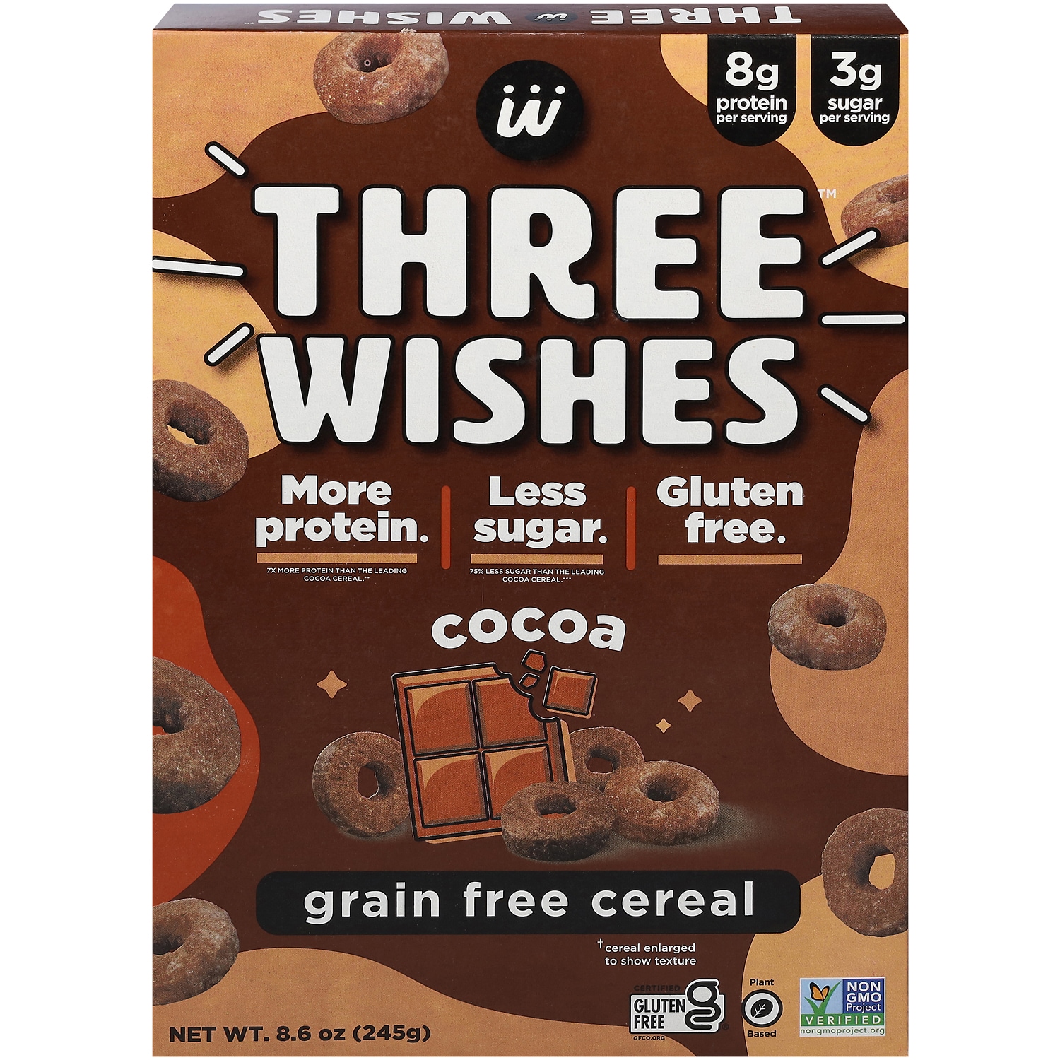 Three Wishes Grain Free Cereal, Cocoa