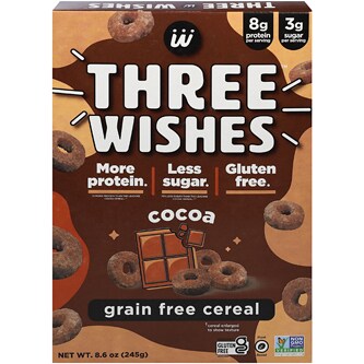 Three Wishes Grain Free Cereal, Cocoa