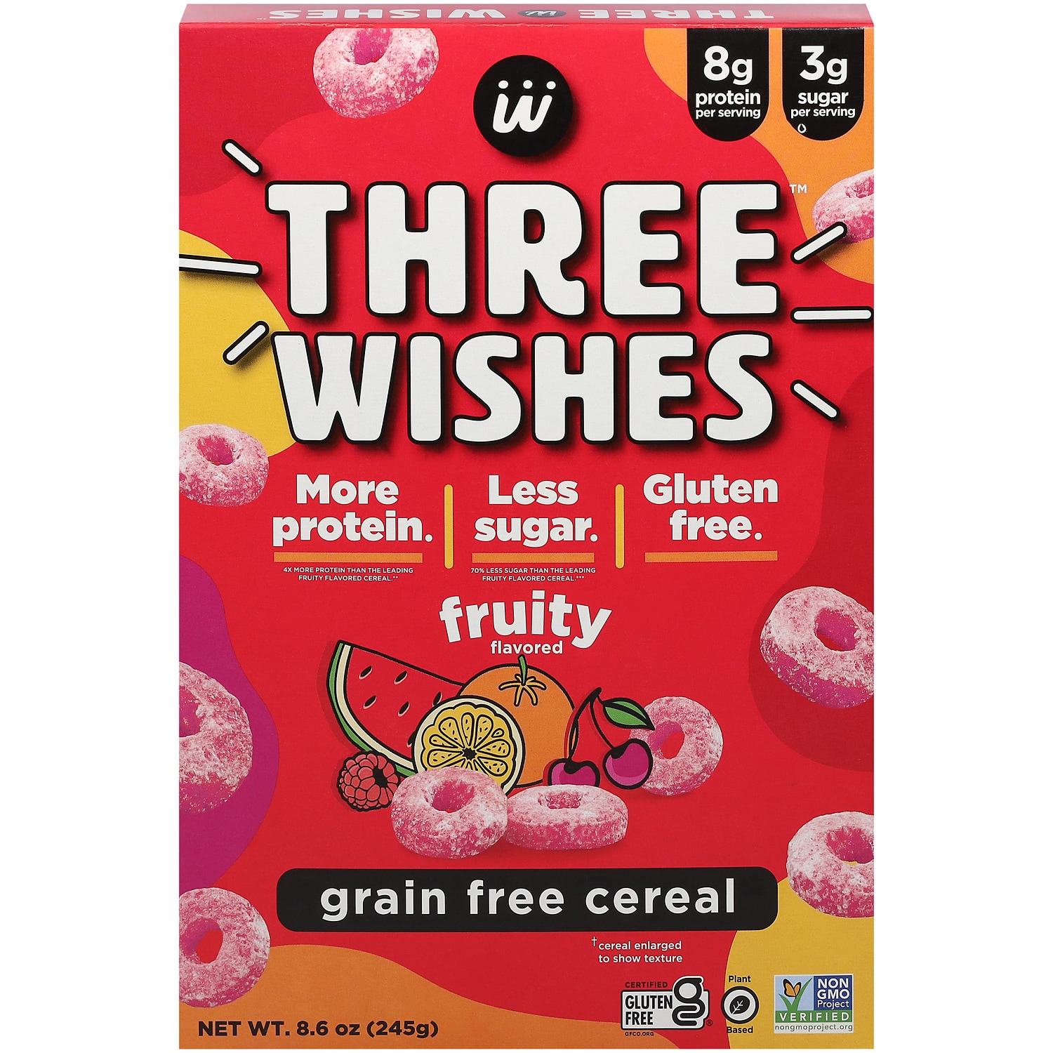 Three Wishes Grain Free Cereal, Fruity