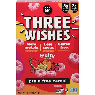 Three Wishes Grain Free Cereal, Fruity