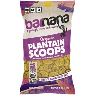 Barnana Organic Plantain Scoops, Himalayan Pink Salt