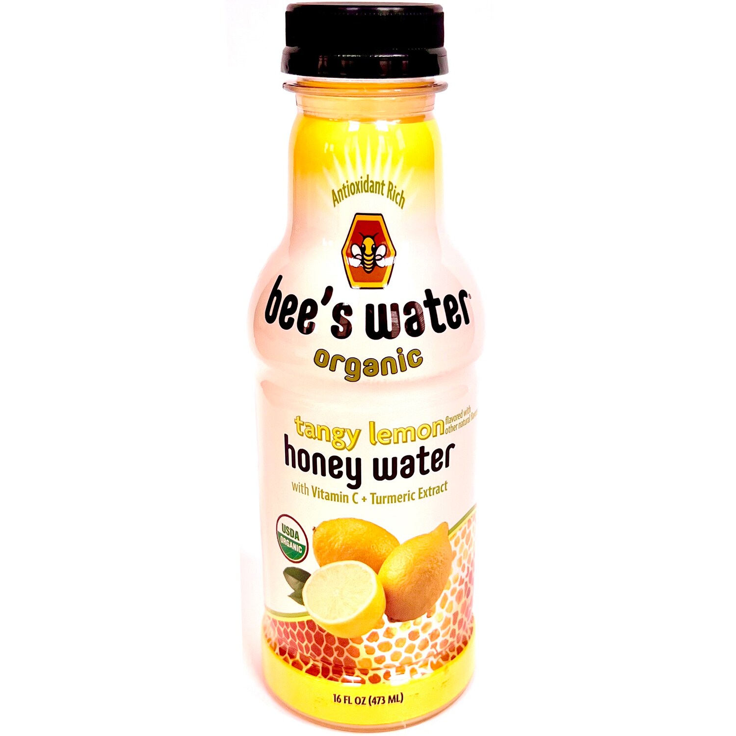 Bee's Water Organic Honey Water, Tangy Lemon, Plastic Bottle
