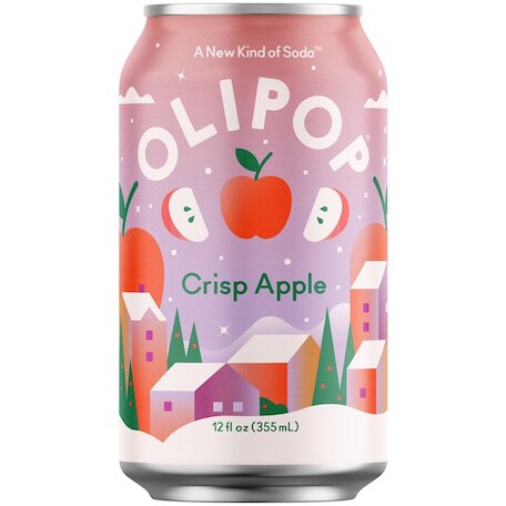 Olipop Sparkling Tonic, Crisp Apple, Can