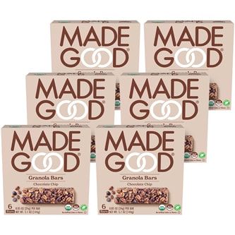 Made Good Granola Bars, Chocolate Chip, Case