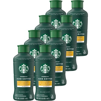 Starbucks Coffee Iced Coffee, Blonde Roast, Plastic Bottles