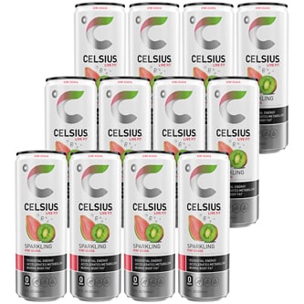 Celsius Sparkling Energy Drink, Kiwi Guava, Cans