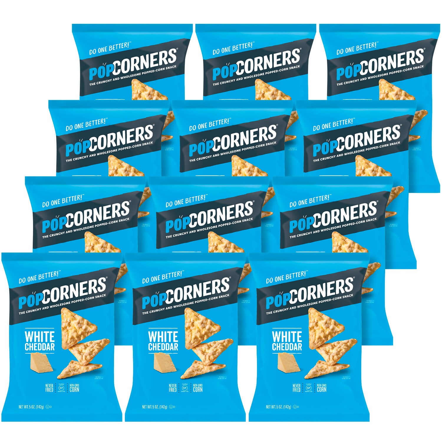 PopCorners Popped Corn Chips, White Cheddar