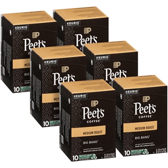 Peet's Coffee Medium Roast Coffee, Big Bang, K-Cups
