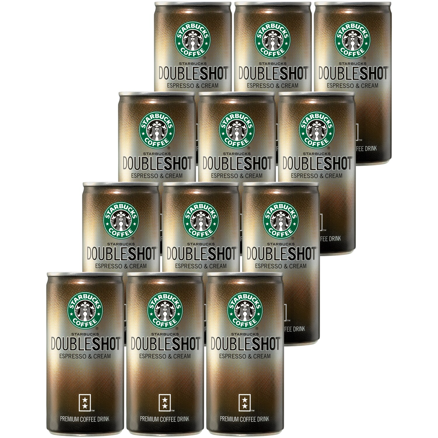 Starbucks Coffee Doubleshot Espresso and Cream, Cans