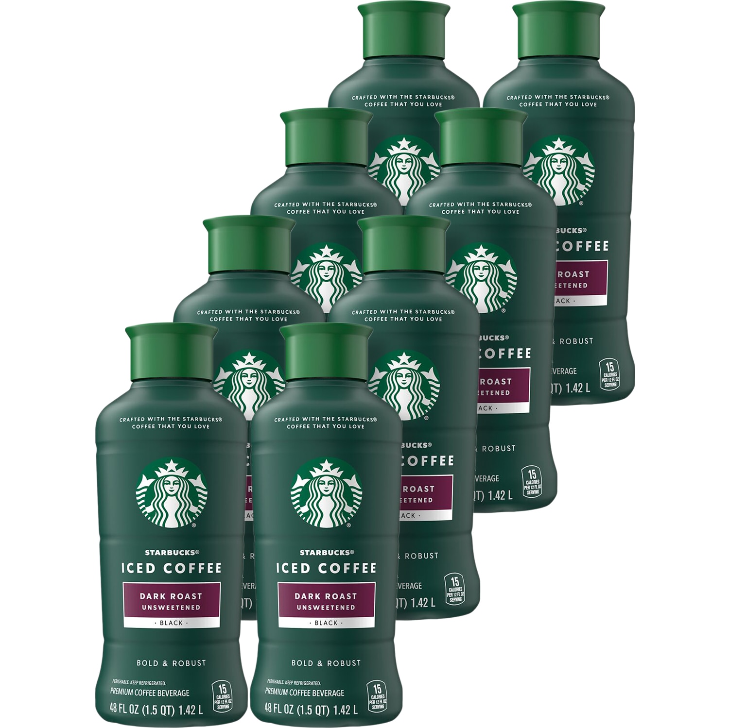 Starbucks Coffee Iced Coffee, Dark Roast, Plastic Bottles