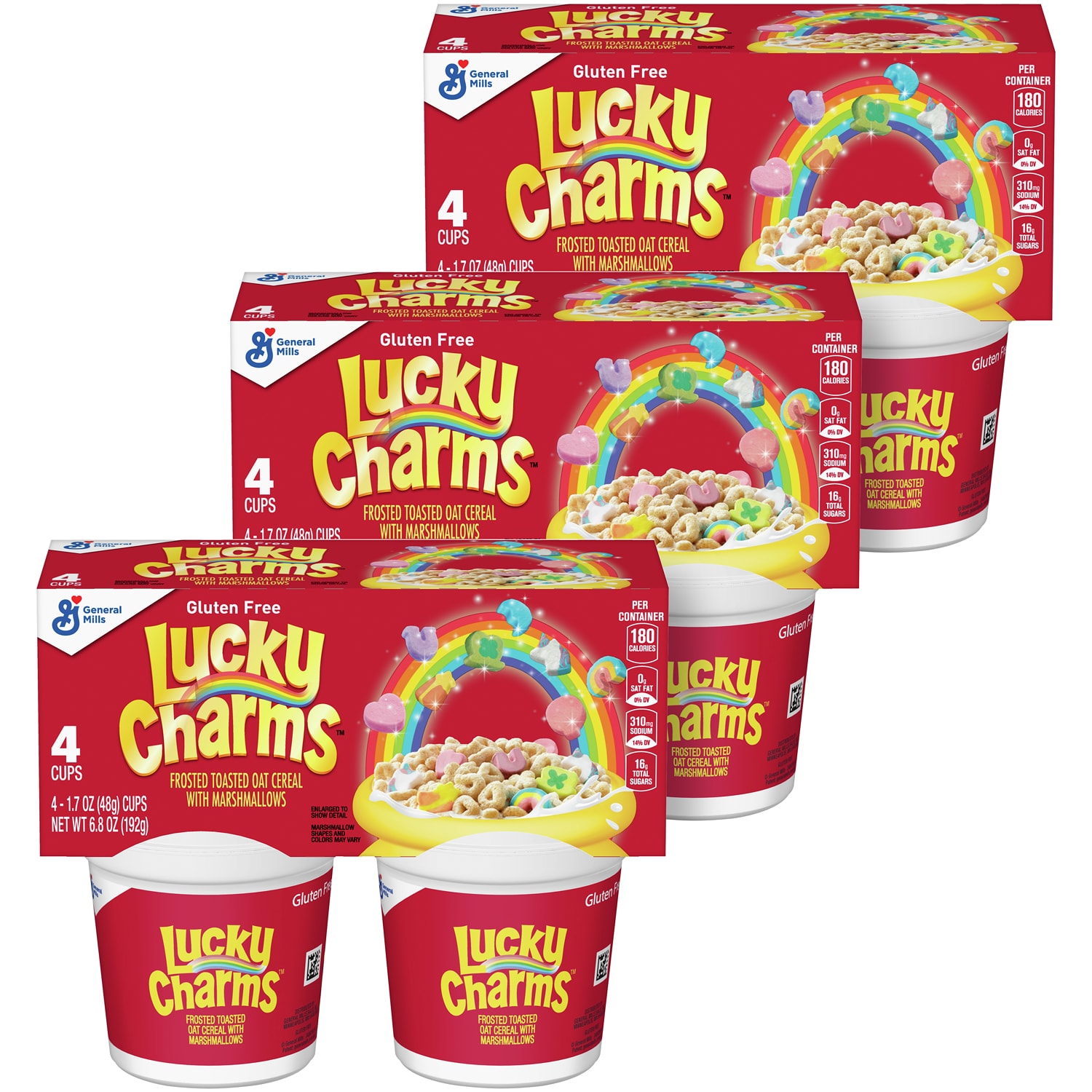 General Mills Lucky Charms Cereal Cups