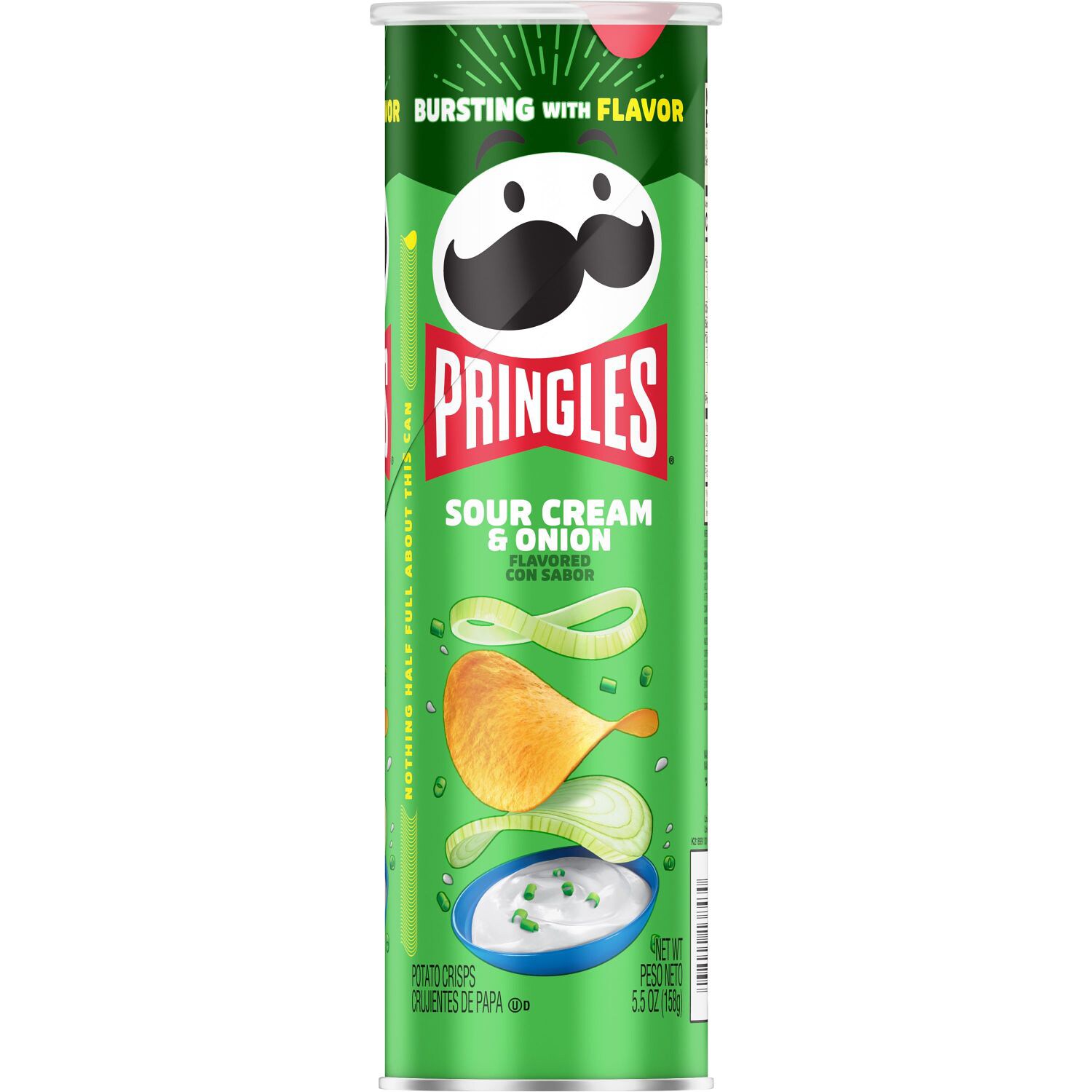 Pringles Potato Crisps, Sour Cream & Onion