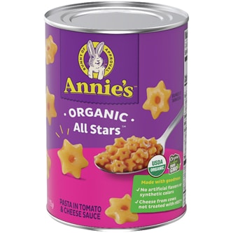 Annie's Organic All Stars Pasta in Tomato & Cheese Sauce