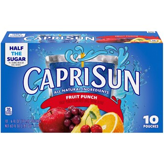 Capri Sun Fruit Punch Juice Drink, Pouches