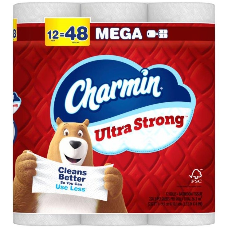 Charmin Ultra Strong 2-Ply Bathroom Tissue, Mega Rolls