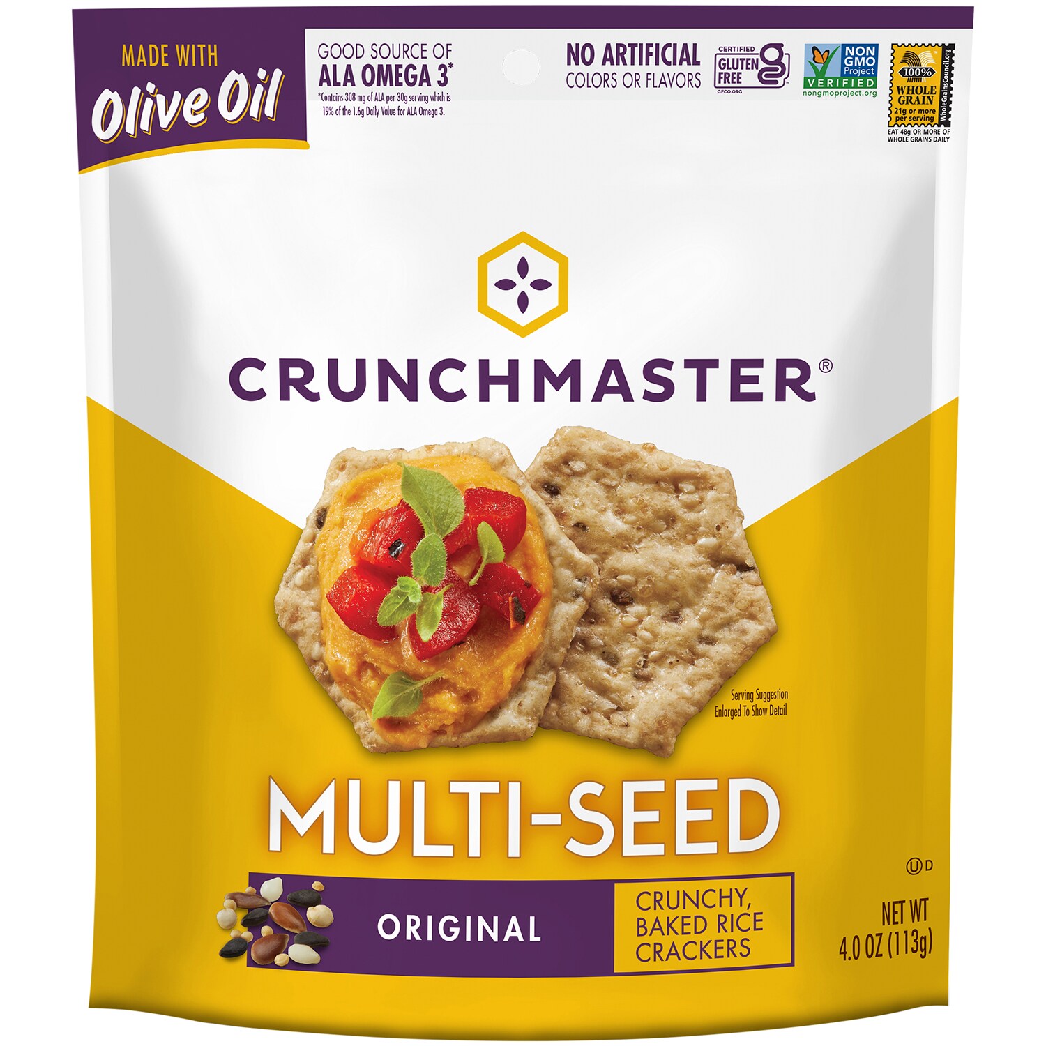 Crunchmaster Gluten-Free Multi-Seed Crackers, Original