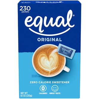 Equal Sweetener Sugar Substitute Packets