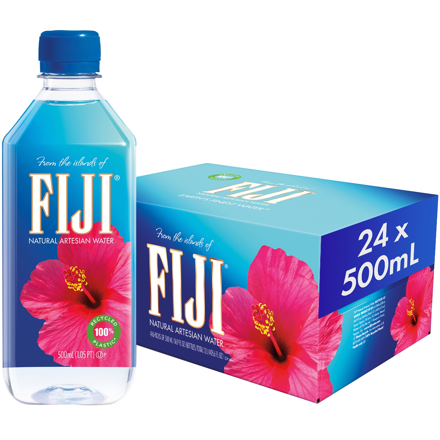 FIJI Natural Artesian Water, Plastic Bottles