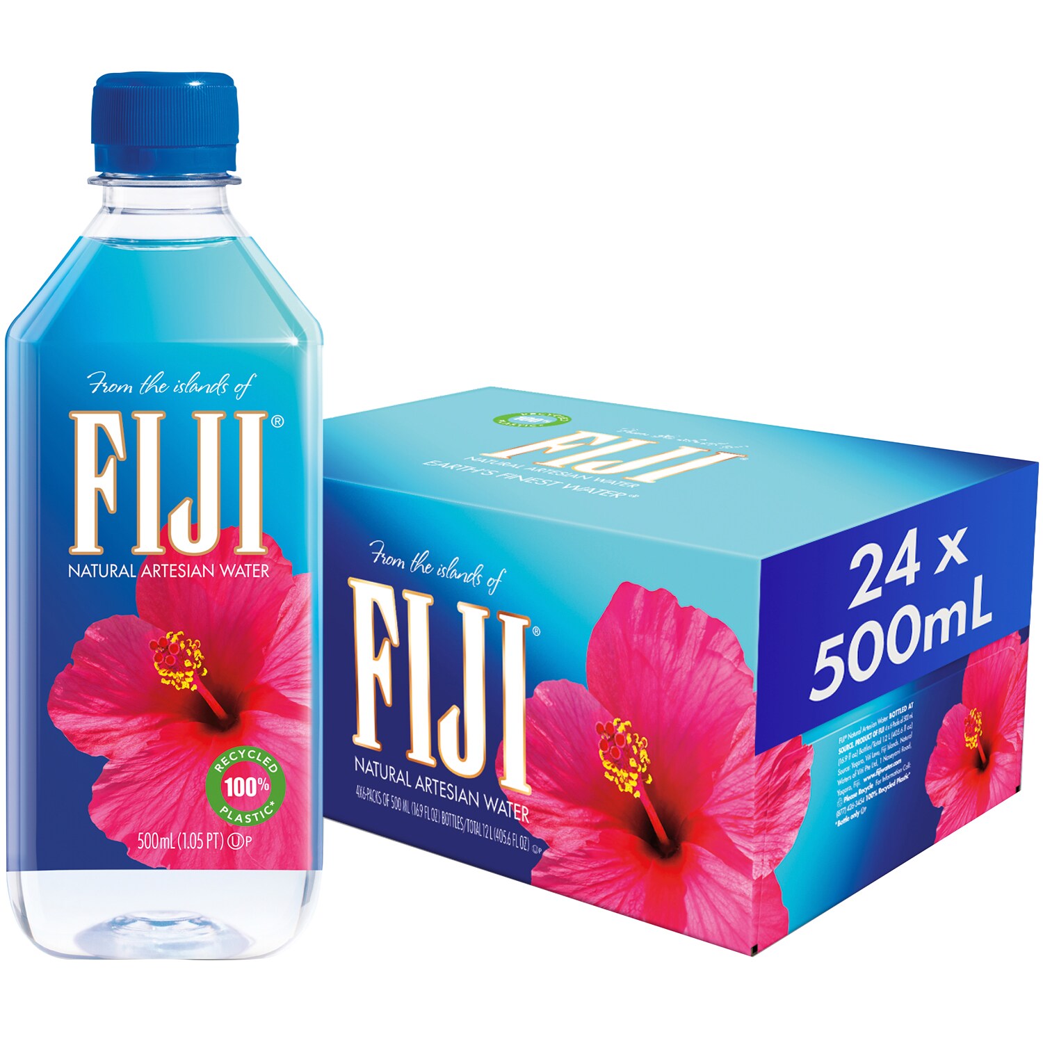 FIJI Natural Artesian Water, Plastic Bottles