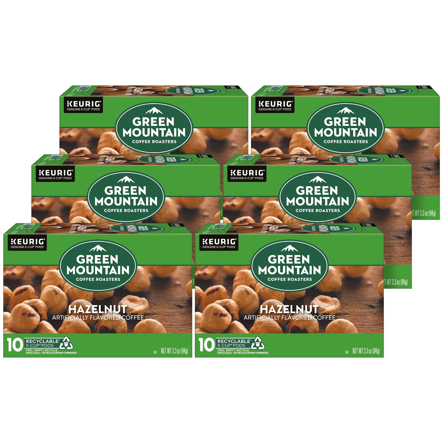Green Mountain Coffee Hazelnut, K-Cups, Case