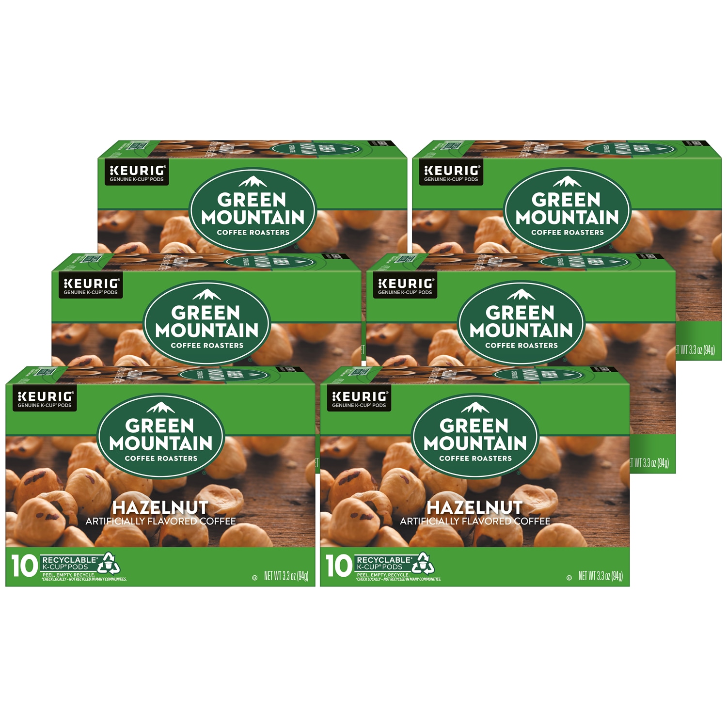 Green Mountain Coffee Hazelnut, K-Cups, Case