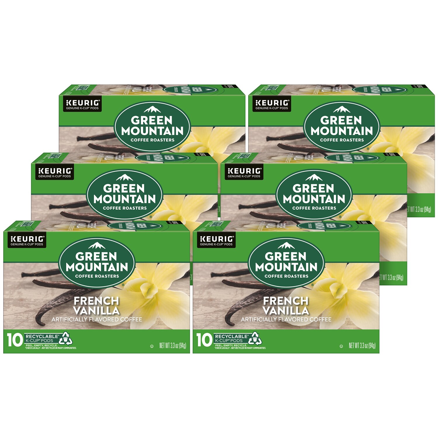 Green Mountain Coffee French Vanilla, K-Cups, Case