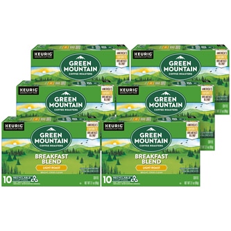 Green Mountain Coffee Breakfast Blend, K-Cups, Case