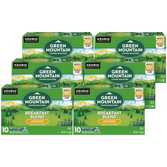 Green Mountain Coffee Breakfast Blend, K-Cups, Case