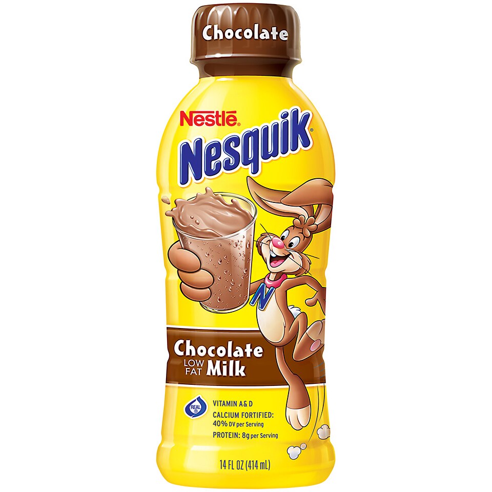 Nestlé Nesquik Low Fat Chocolate Milk, Plastic Bottle