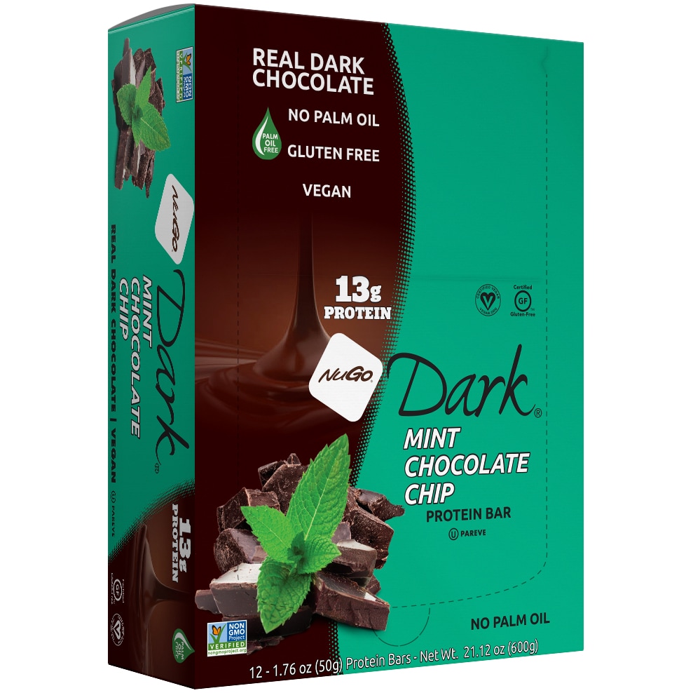 NuGo Dark Bars, Gluten-Free Mint Chocolate Chip