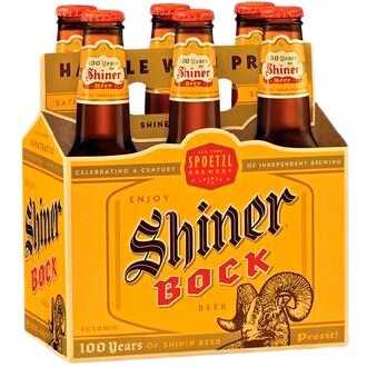 Shiner Bock Beer, Glass Bottles