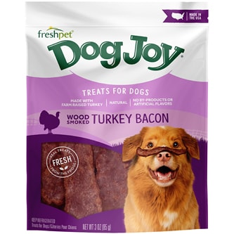 Freshpet Dog Joy Refrigerated Treats, Turkey Bacon For Dogs 