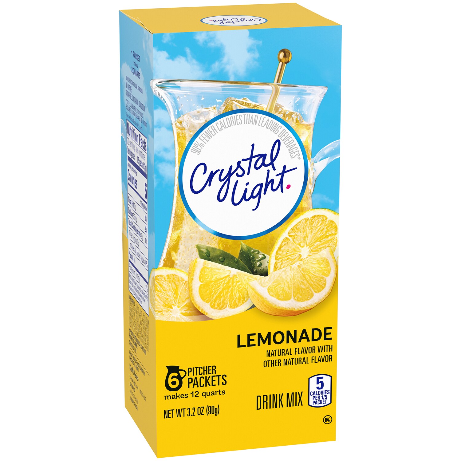 Crystal Light Lemonade Drink Mix, Pitcher Packs