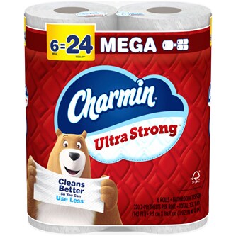 Charmin Ultra Strong 2-Ply Bathroom Tissue, Mega Rolls