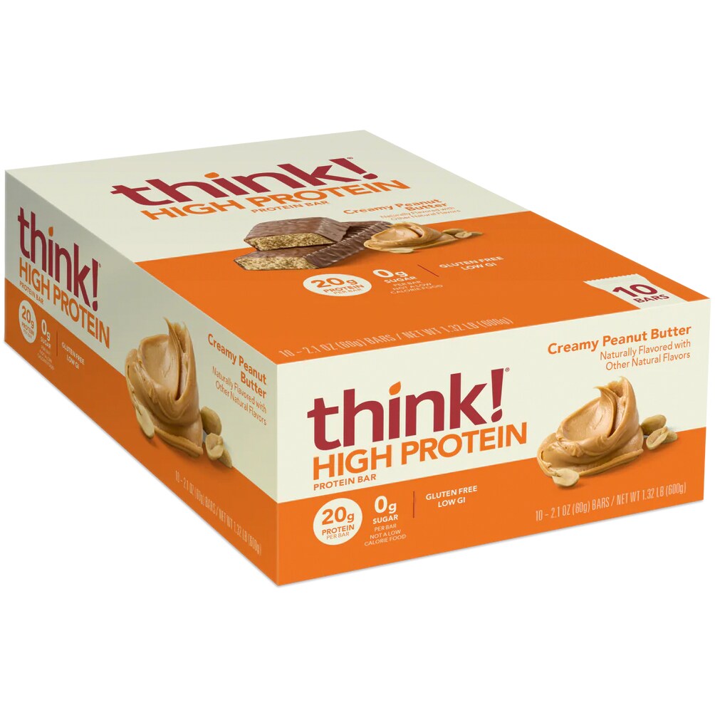 Think! High Protein Bars, Creamy Peanut Butter 