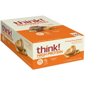 Think! High Protein Bars, Creamy Peanut Butter 