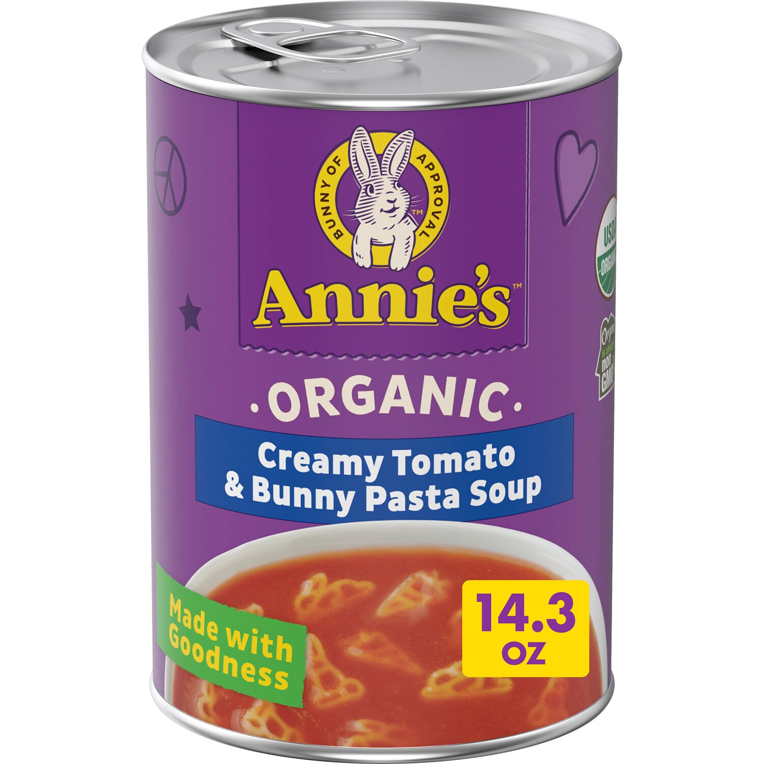 Annie's Organic Soup, Creamy Tomato & Bunny Pasta