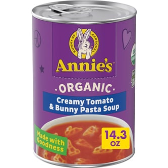 Annie's Organic Soup, Creamy Tomato & Bunny Pasta