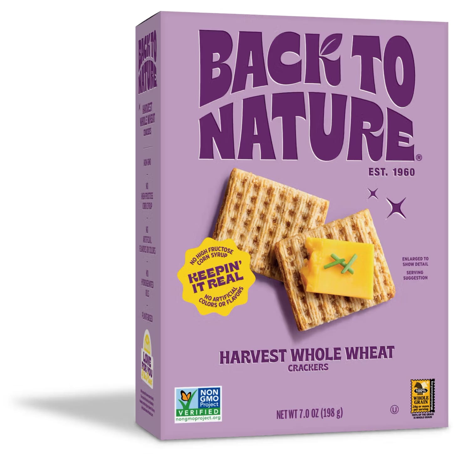 Back to Nature Crackers, Harvest Whole Wheat