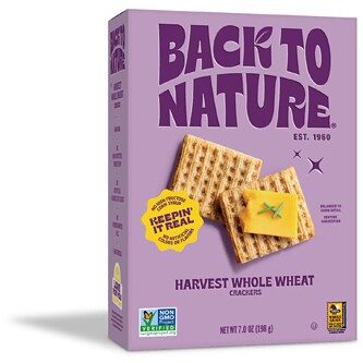 Back to Nature Crackers, Harvest Whole Wheat