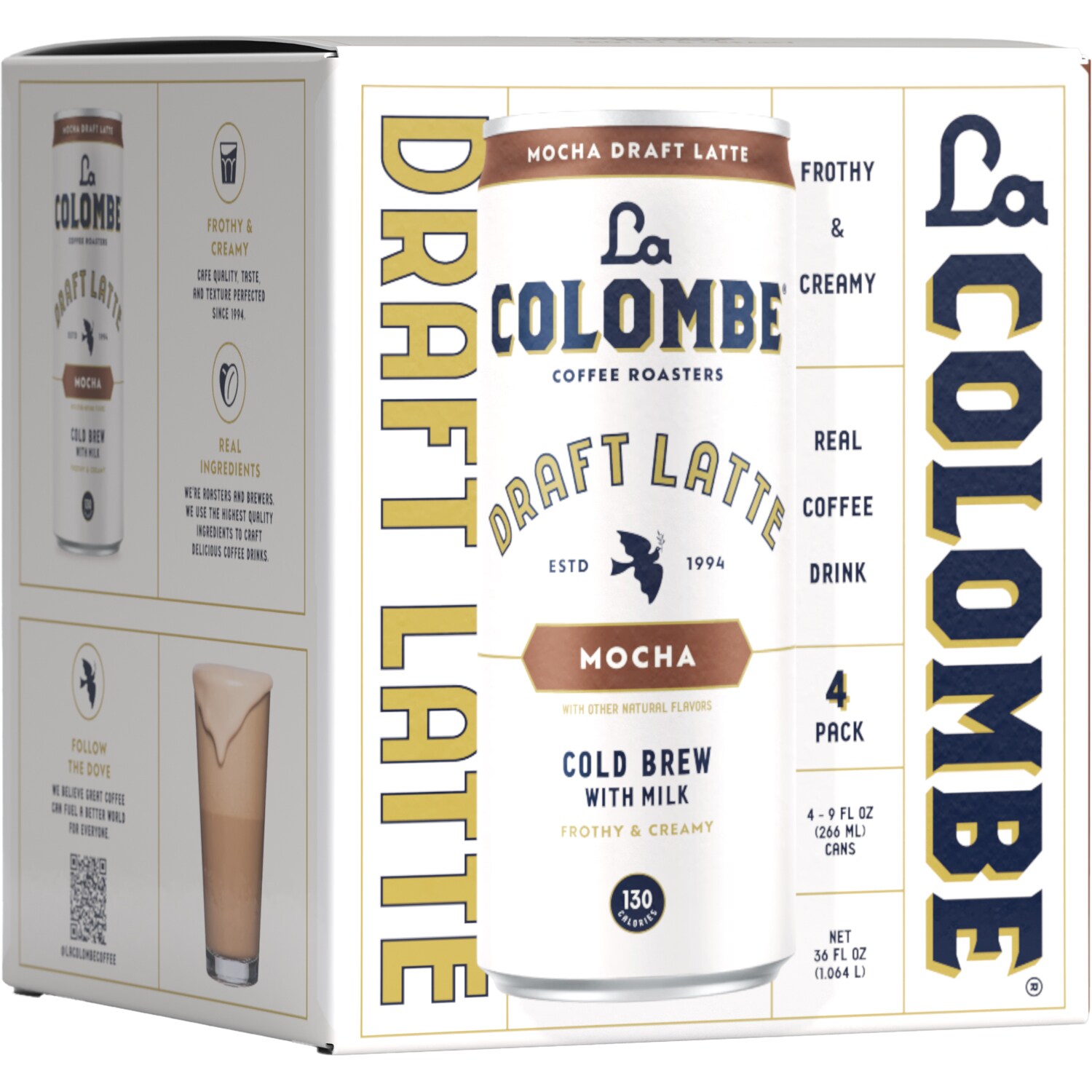 La Colombe Cold Brew Draft Latte, Mocha, Cans
