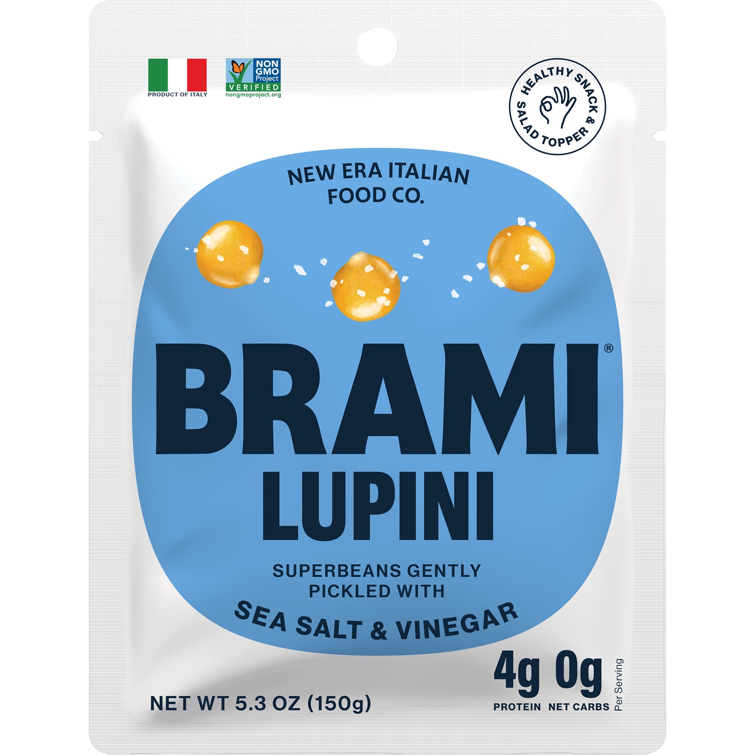 Brami Snacking Lupini Beans, Sea Salt & Vinegar