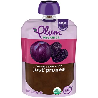 Plum Organics Stage 1 Organic Baby Food, Just Prunes